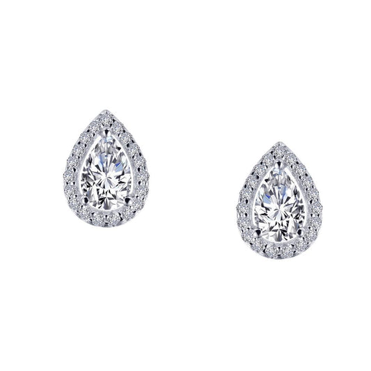 Teardrop Diamond Halo Earrings | Lafonn