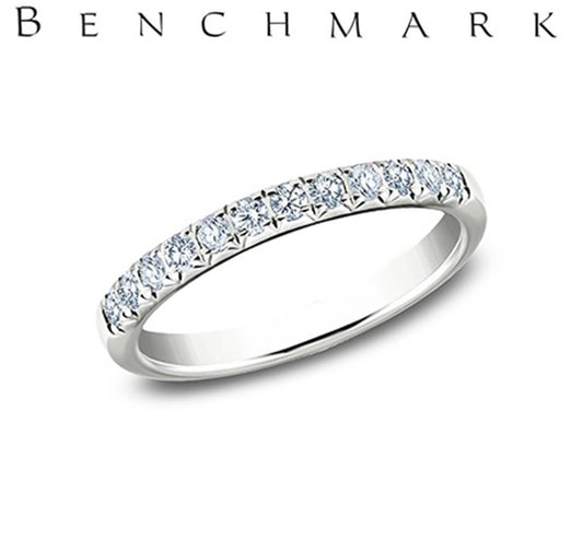 14K White Gold 0.24cts Lab Grown Diamond Butterfly Set Band | Benchmark Rings
