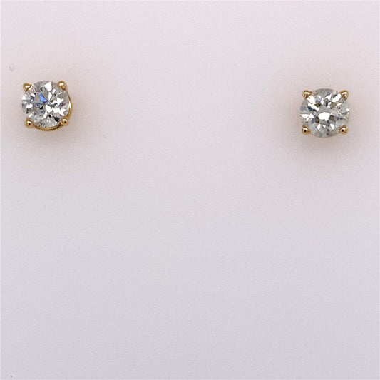 .6400 Ctw Diamond Stud Earring