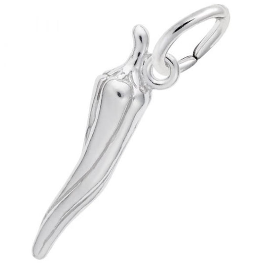 Chili Pepper Charm / Sterling Silver