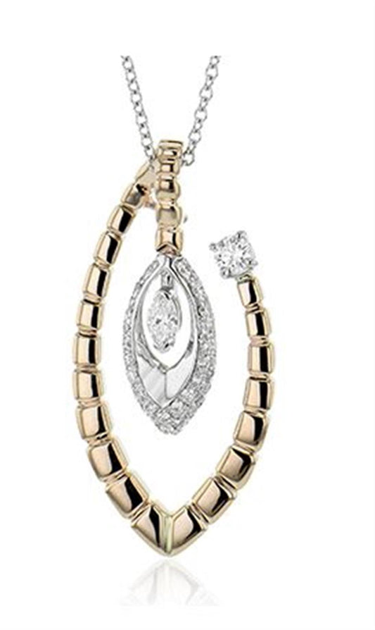 Simon G. Diamonds Oval Necklace