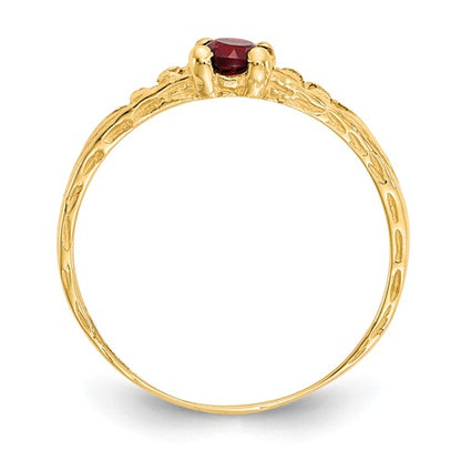 Buy Baby Jewelry | January / Garnet | Baby Ring | 14K Yellow Gold | Madi K | Shop Madi K only at Avonlea Jewelry.