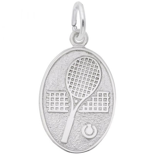 Tennis Charm / Sterling Silver