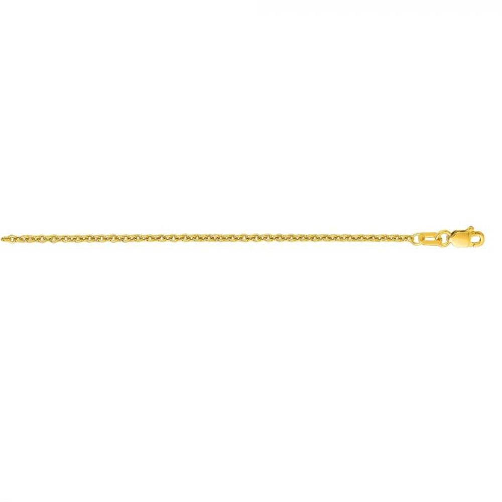 A delicate 1.9mm Forsantina chain by Royal Chain Group-Royal Chain, featuring a small lobster clasp on one end, laid out straight on a white background.