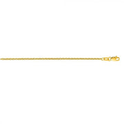 A delicate 1.9mm Forsantina chain by Royal Chain Group-Royal Chain, featuring a small lobster clasp on one end, laid out straight on a white background.