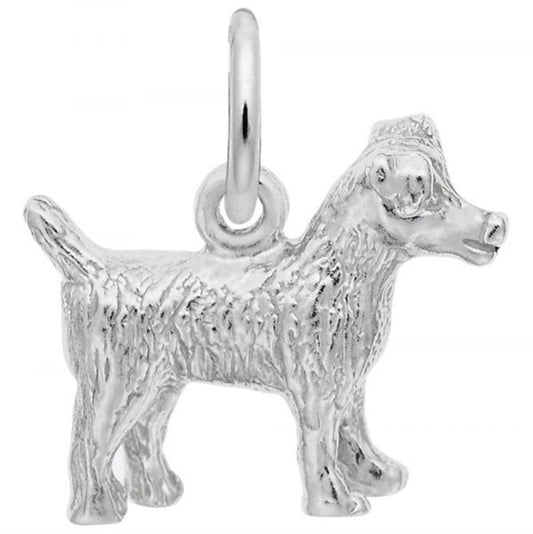 Jack Russell Terrier Dog Charm / Sterling Silver