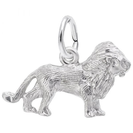 Lion Charm / Sterling Silver