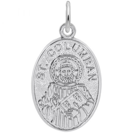 St. Columban Charm / Sterling Silver