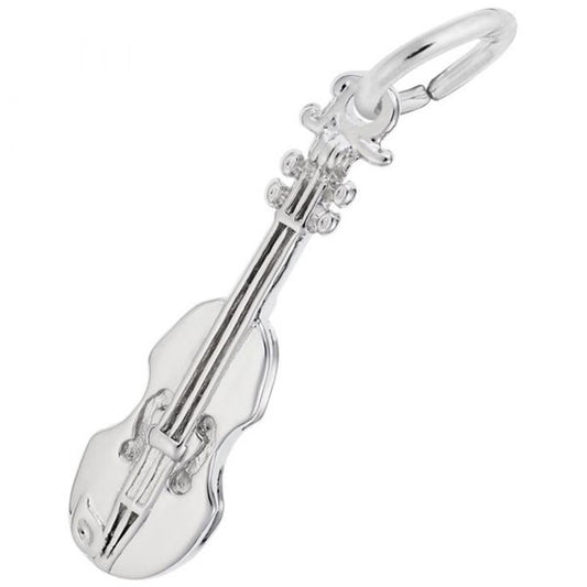Violin Charm / Sterling Silver