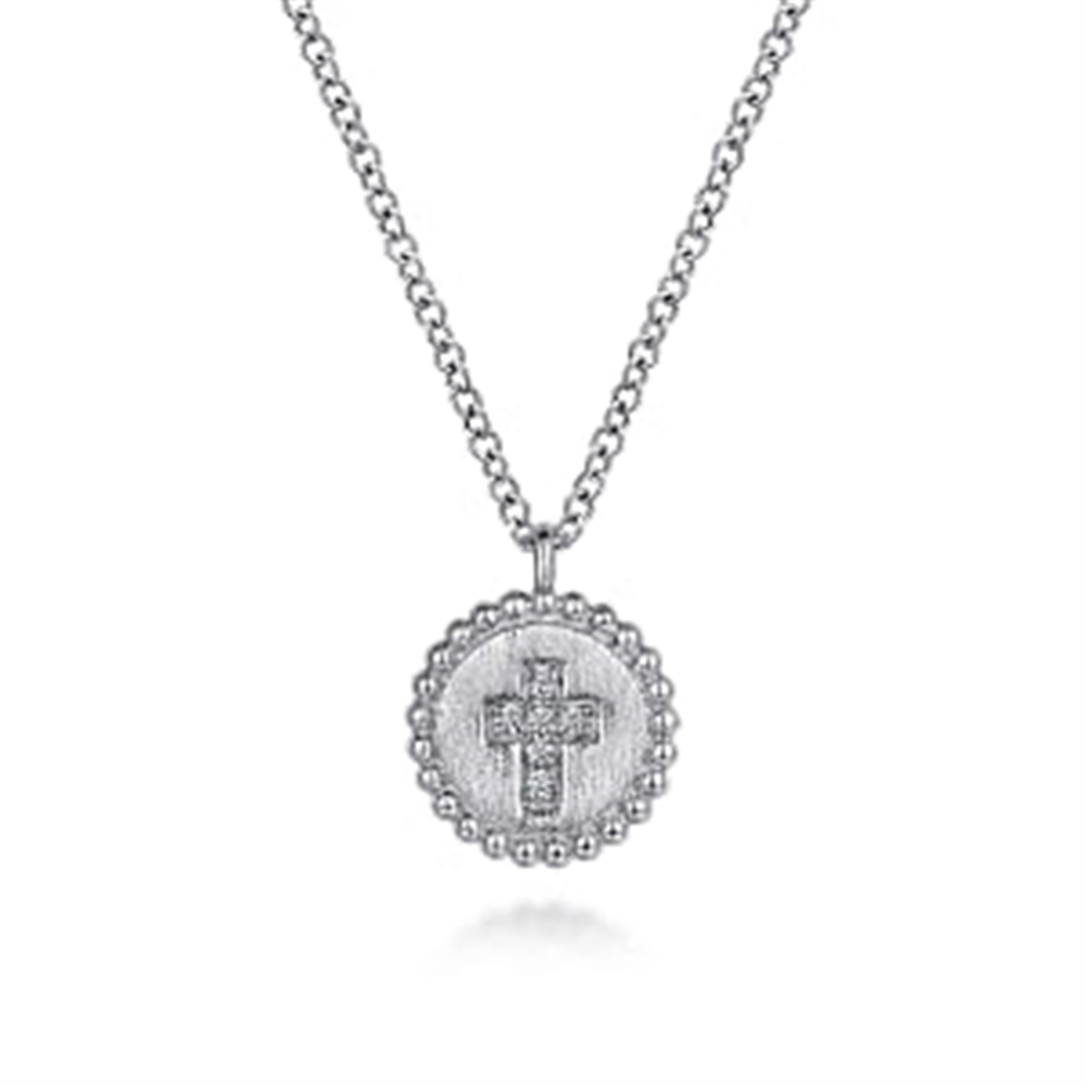925 Sterling Silver Bujukan Diamond 
Cross Pendant Necklace
Serial N