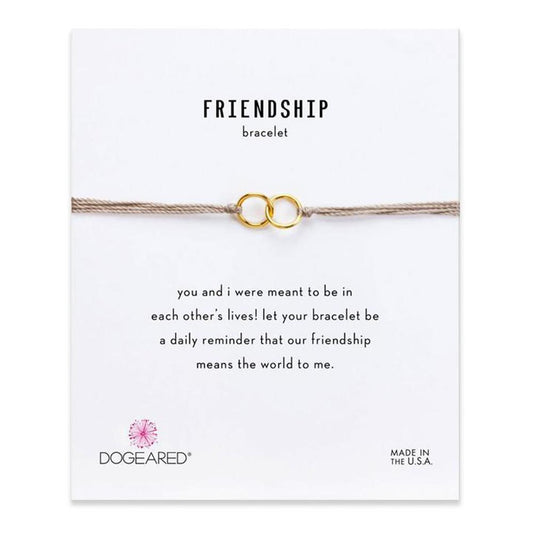 Friendship Double Linked Rings /GP-SS / Bead Closure