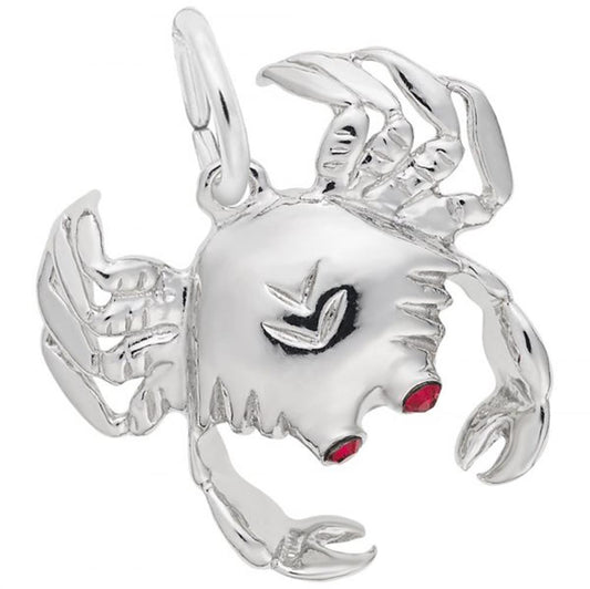 Crab Charm / Sterling Silver