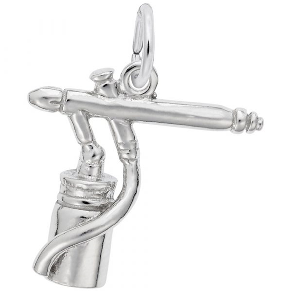 Airbrush - Sterling Silver Charm