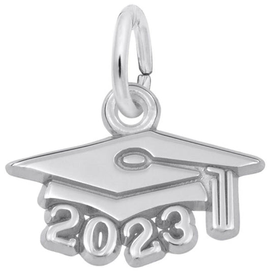 Graduation Cap 2023 Charm / Sterling Silver