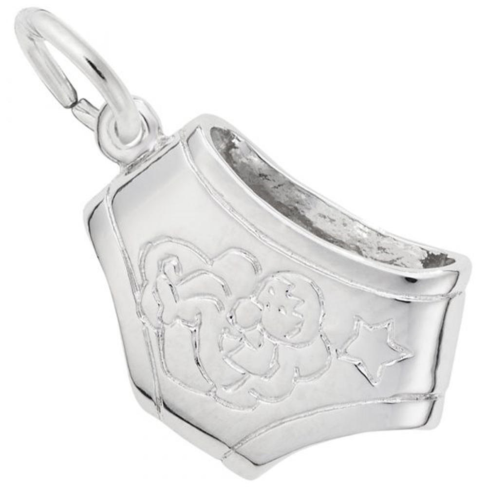 Diaper- Sterling Silver Charm