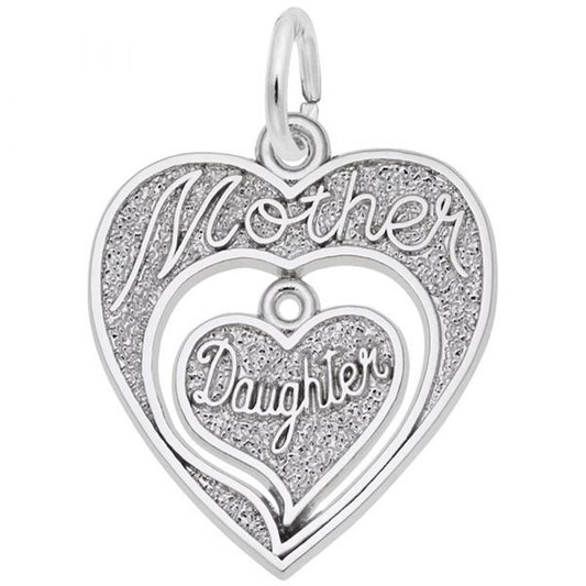 Mother Daughter Charm / Sterling Silver