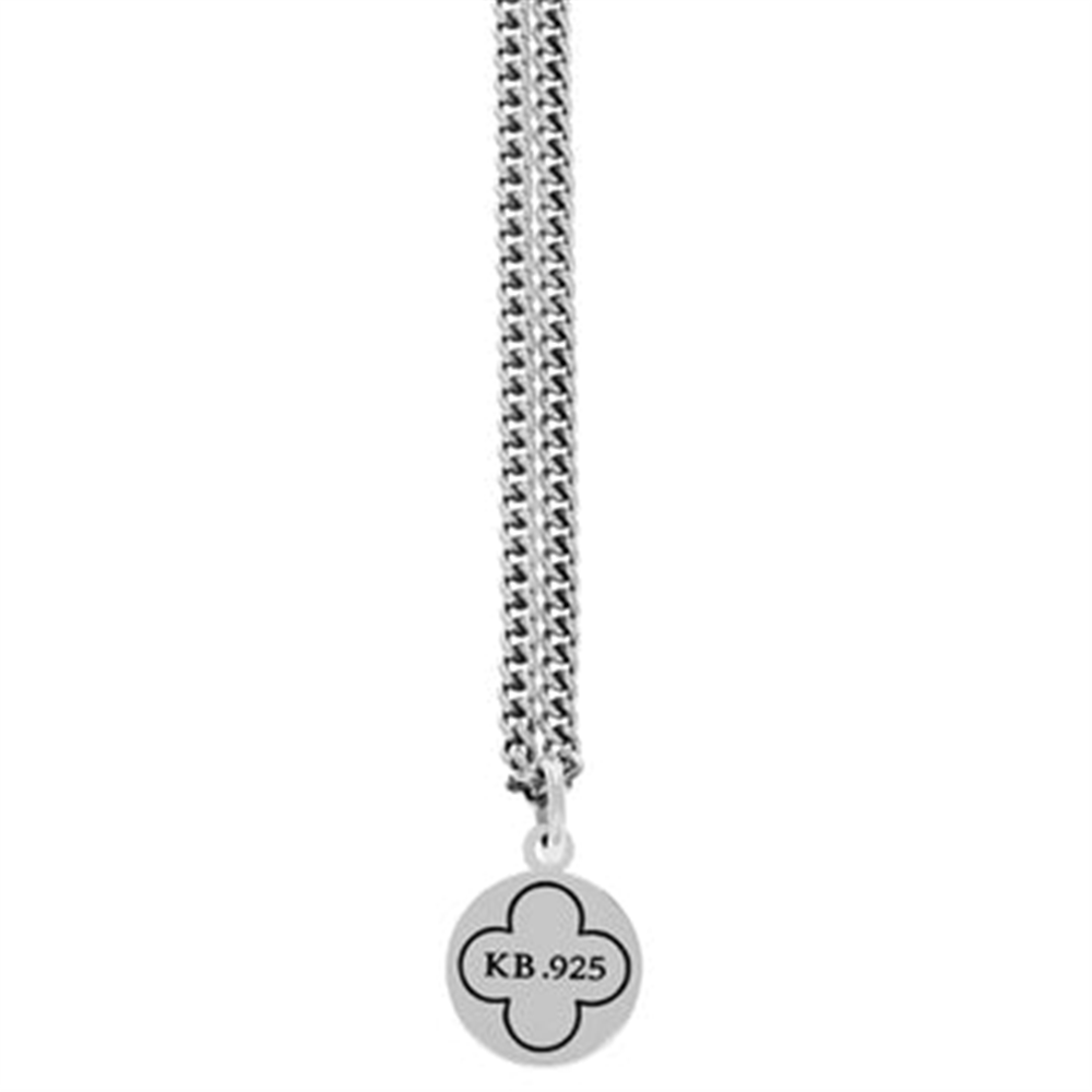 The King Baby Symmetrical Traditional Cross Pendant features a gold alloy design, blending classic charm with modern elegance for a standout piece.