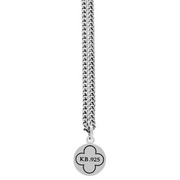 The King Baby Symmetrical Traditional Cross Pendant features a gold alloy design, blending classic charm with modern elegance for a standout piece.