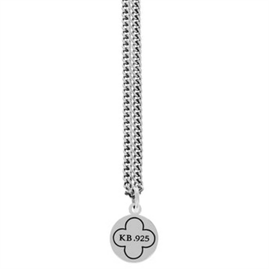 The King Baby Symmetrical Traditional Cross Pendant features a gold alloy design, blending classic charm with modern elegance for a standout piece.