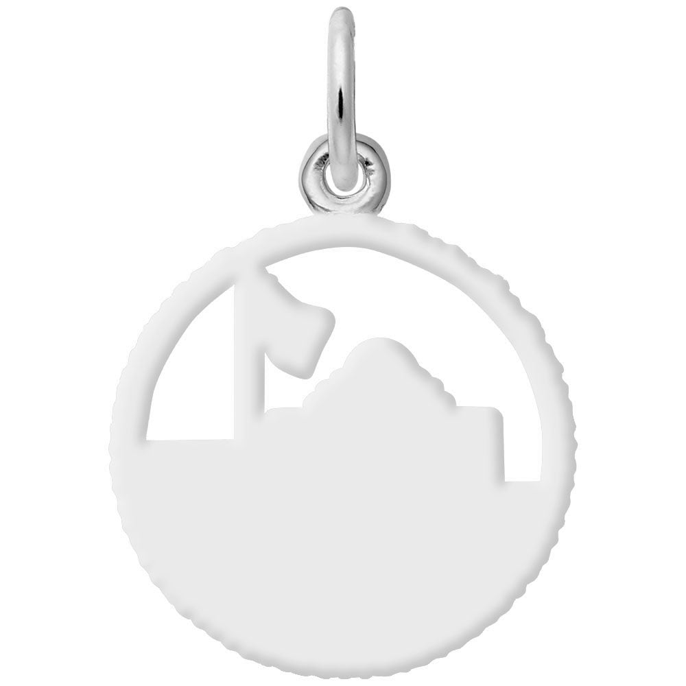 The reverse of the alamo disc charm, with smooth back and cut out sections to match the other side of the charm.