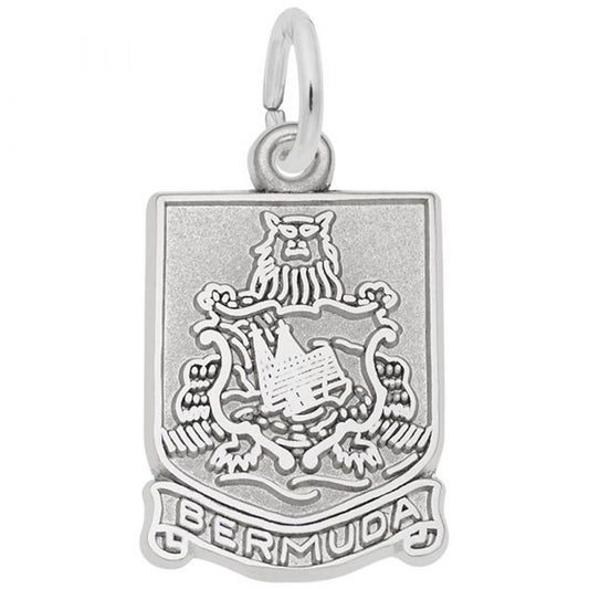 Bermuda Crest in Sterling Silver Charm
