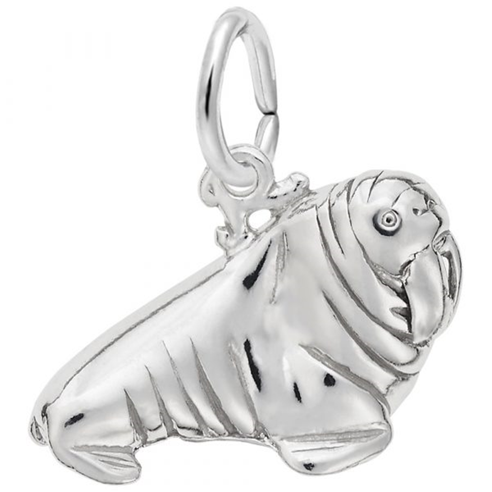 Walrus - Sterling Silver Charm
