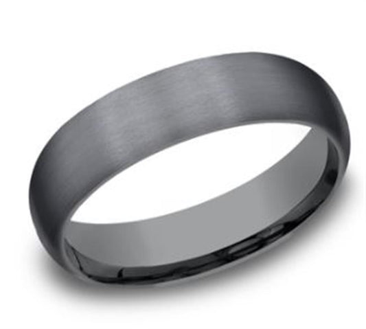 6mm Tantalum Domed Satin Ring | Benchmark Rings