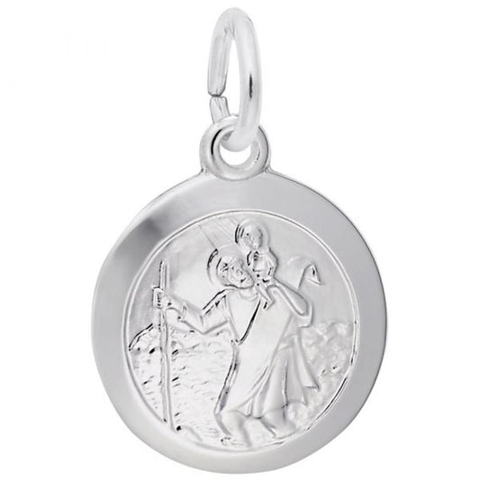 St. Christopher Charm / Sterling Silver