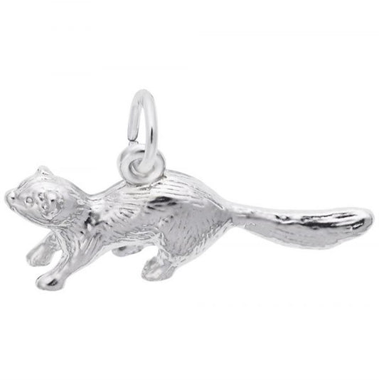 Ferret Charm / Sterling Silver