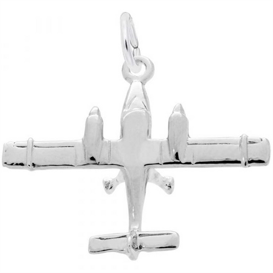 AIRPLANE - Sterling silver charm