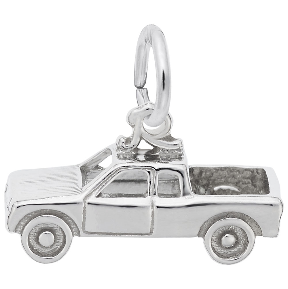 Pick Up Truck Charm / Sterling Silver