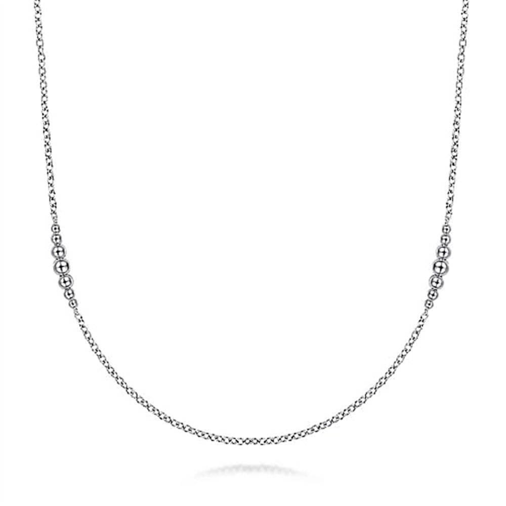 925 Sterling Silver Station Necklace 
Serial No: S1746123
 Size: 32
