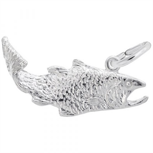Fish Charm / Sterling Silver