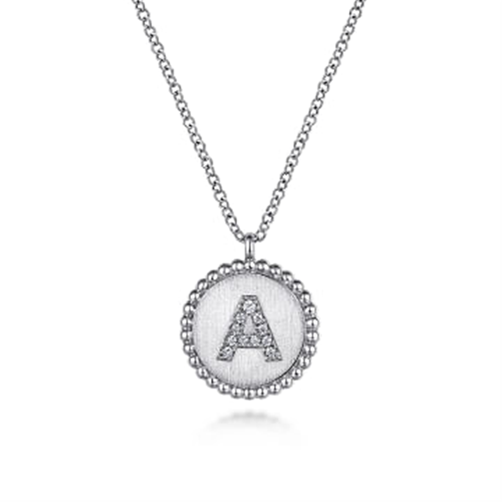 925 Sterling Silver Bujukan Diamond 
Initial A Necklace
Serial No: S