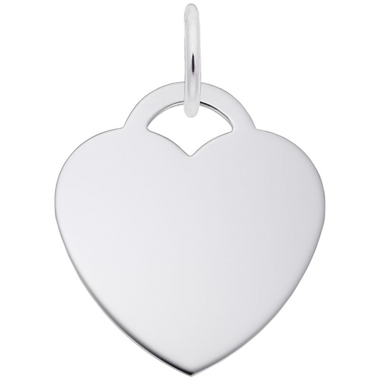 Large Heart - 50 Series Charm / Sterling Silver