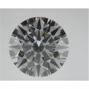 A close-up image of the Stuller-Stuller Diamond-LAB showcases its round, brilliant-cut design. This 2.05 CT diamond, with VVS2 clarity and an I color grade, features multiple facets that create a dazzling sparkle against a plain, light background.