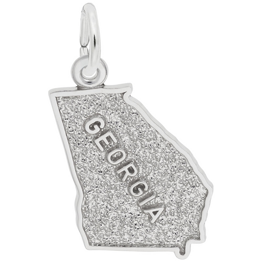 Georgia State Charm / Sterling Silver