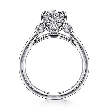 14K Gold Diamond Marquise Engagement Ring | Gabriel & Co Bridal