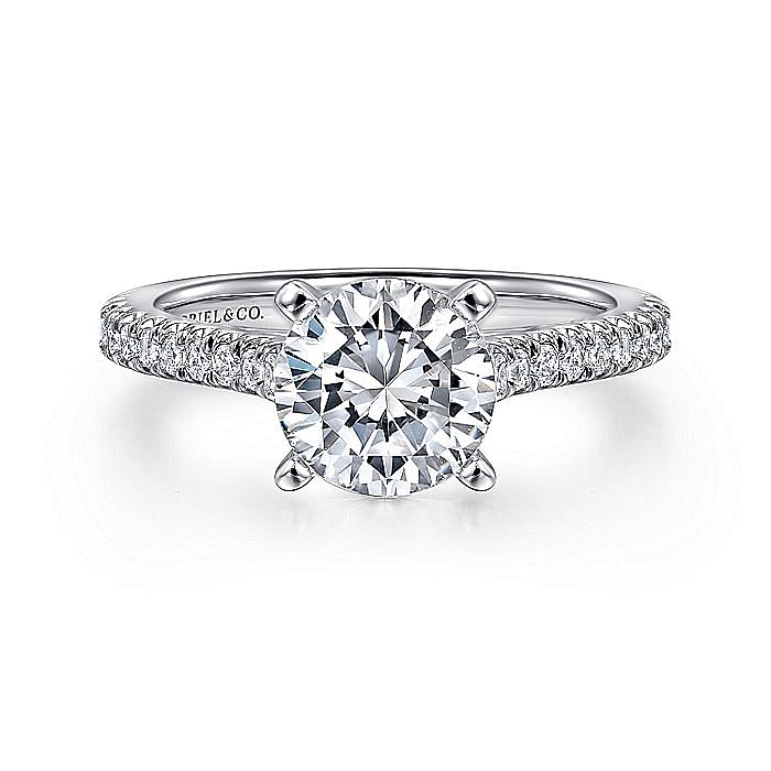 14K Gold Diamond Engagement Ring | Gabriel & Co Bridal