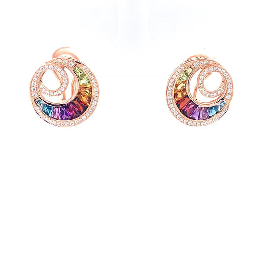Gemstones and Diamonds Earrings | Bellarri