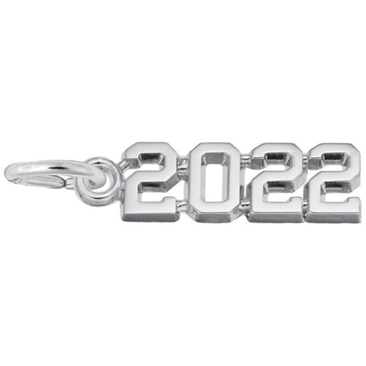 Year 2022 Charm / Sterling Silver