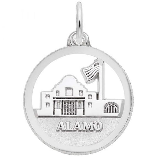 Alamo in Sterling Silver Charm