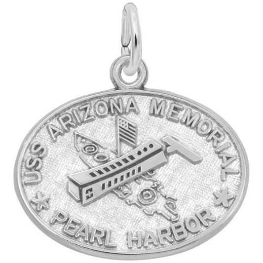 Uss Arizona Memorial - Sterling Silver Charm