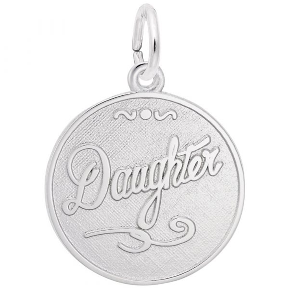 Daughter Charm / Sterling Silver