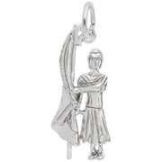 Sterling silver charm depicting a color guard, with intricate details and attire. Embrace the allure of this Rembrandt Charms creation, capturing elegance and precision in every aspect.