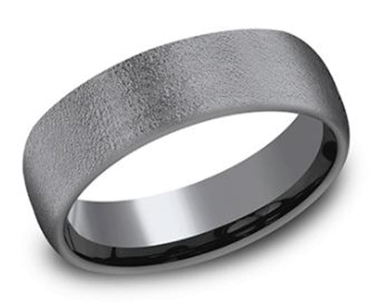 6.5mm Tantalum Wire Brush Textured Ring | Benchmark Rings