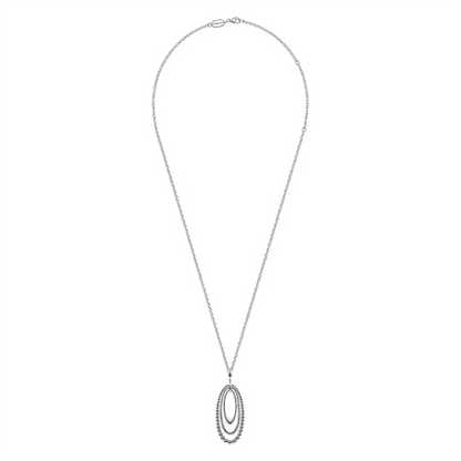 925 Sterling Silver Bujukan and Rope 
Circle Pendant Necklace
Serial