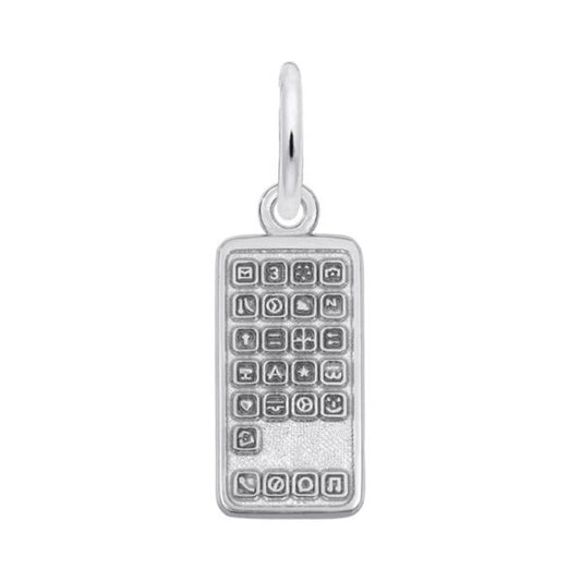 Smart Phone Charm / Sterling Silver
