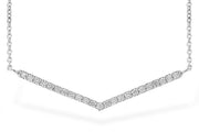 The Allison Kaufman 14K White Gold Diamond Necklace features a V-shaped diamond pendant on a fine chain, making it a perfect minimalist piece for everyday layering.
