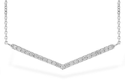 The Allison Kaufman 14K White Gold Diamond Necklace features a V-shaped diamond pendant on a fine chain, making it a perfect minimalist piece for everyday layering.